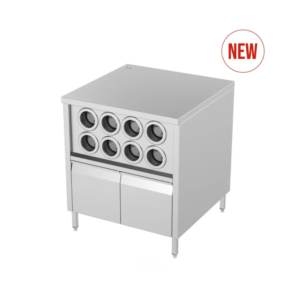 Compact Drink Station Table with Soundproof Doors