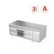 Efficient Low Freezing Counter with Neutral Drawer - 1600 mm