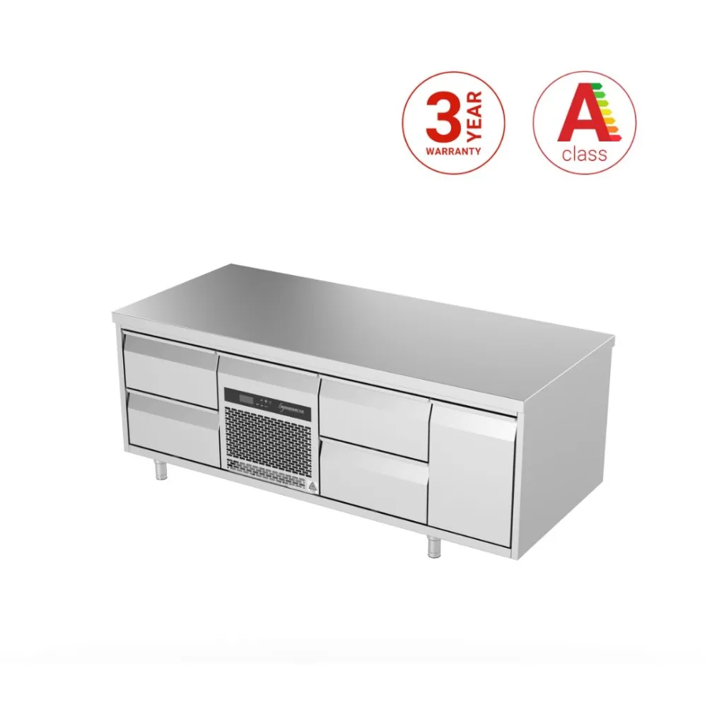 1600 mm Low Cooling Work Counter with Neutral Drawer