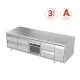 Versatile Low Cooling Counter with Neutral Storage 2000 mm