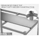 Heavy-Duty Kitchen Table with Reinforced Cutting Board Shelf