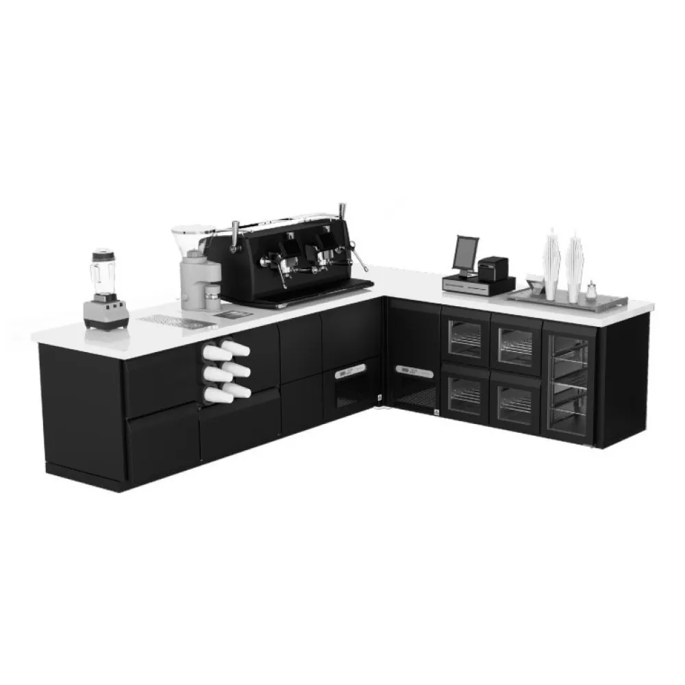 Compact Bar Freezer with Dual Storage Drawers