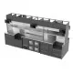 Compact Bar Freezer with Dual Storage Drawers