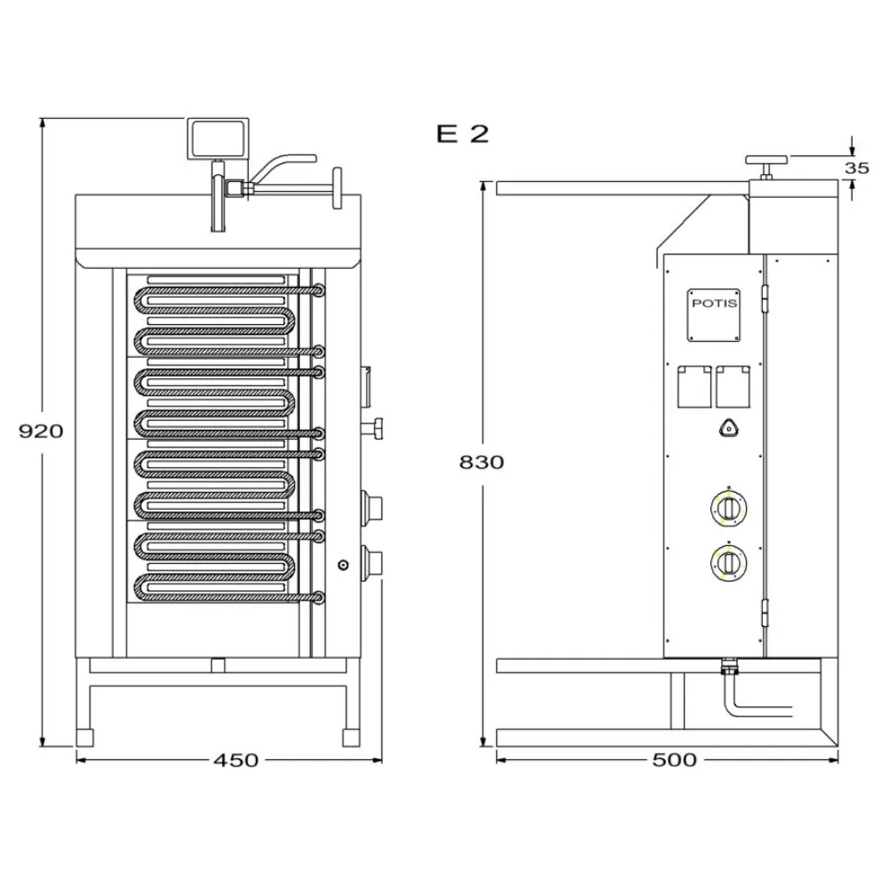 Jaudīgais elektriskais giros E2-S – 30 kg