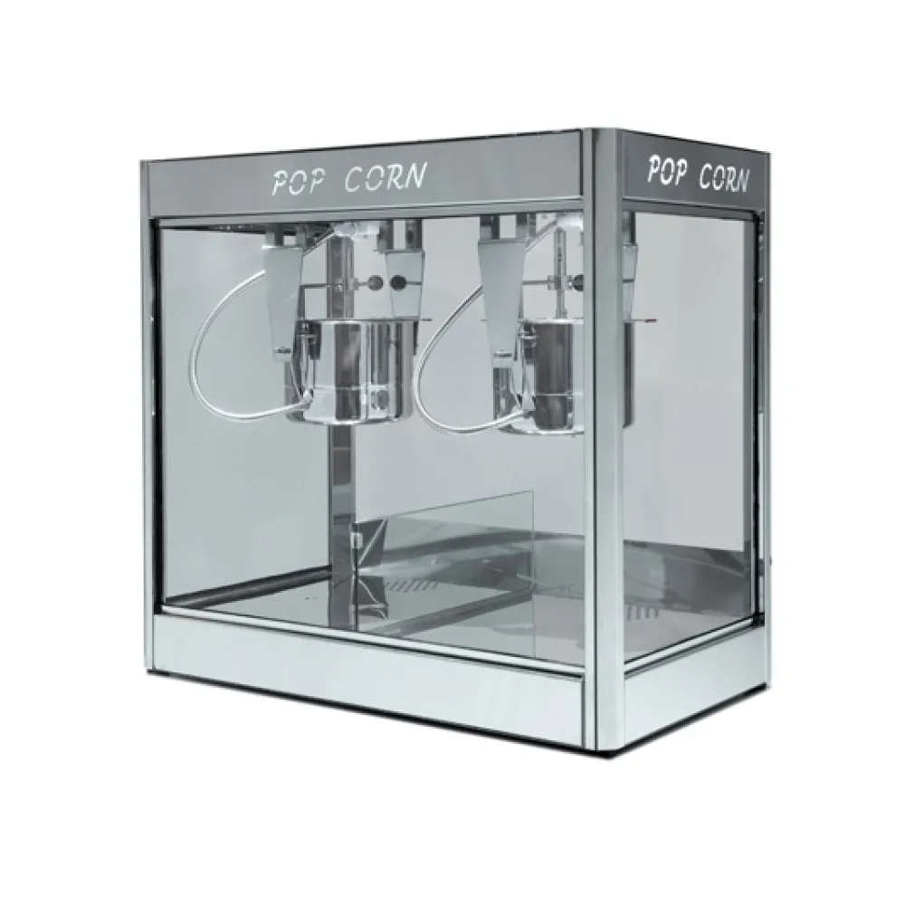 Doppio Inox Popkorno Aparatas
