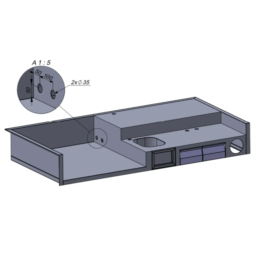 Innovative Culinary Work Table with Sink