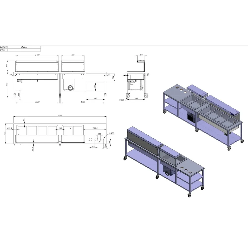 Chic Dual-Temperature Serving Table