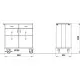 Premium Mobile Waiter Station - Alkor2CH B/R Premium Mobile Waiter Station - Alkor2CH B/R