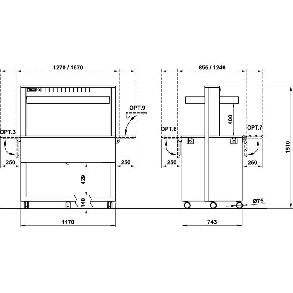 Athena 3 GN Heated Buffet Unit