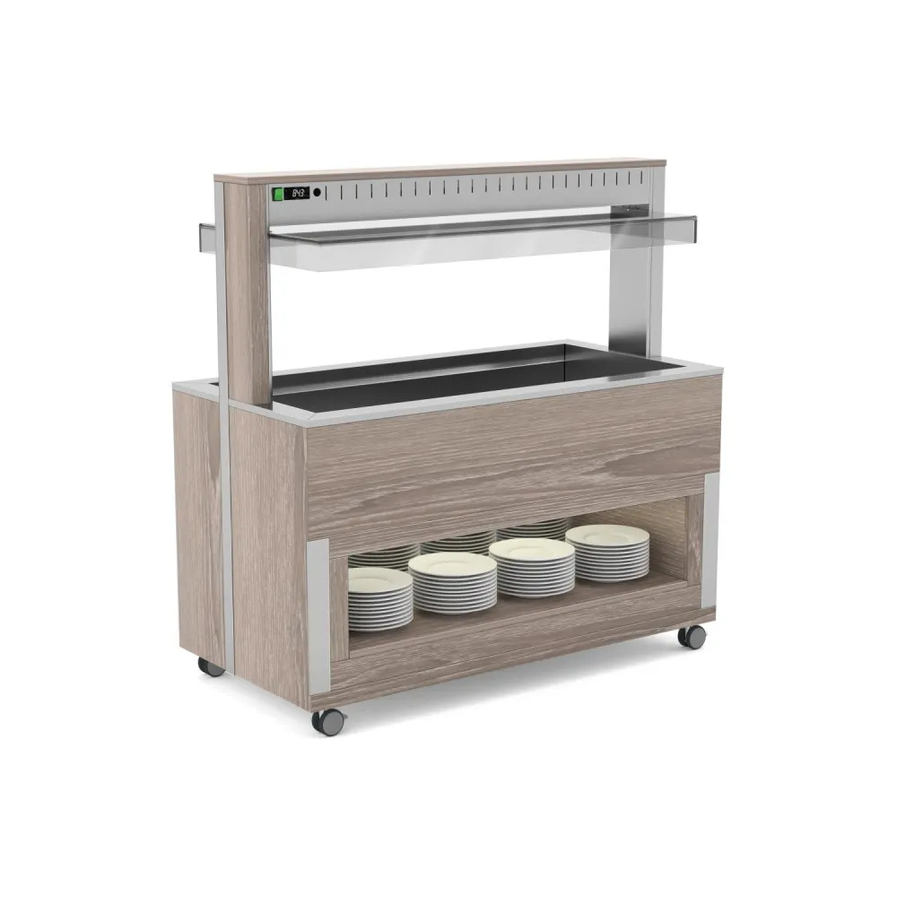 Athena Buffet Warmer with Sneeze Guard