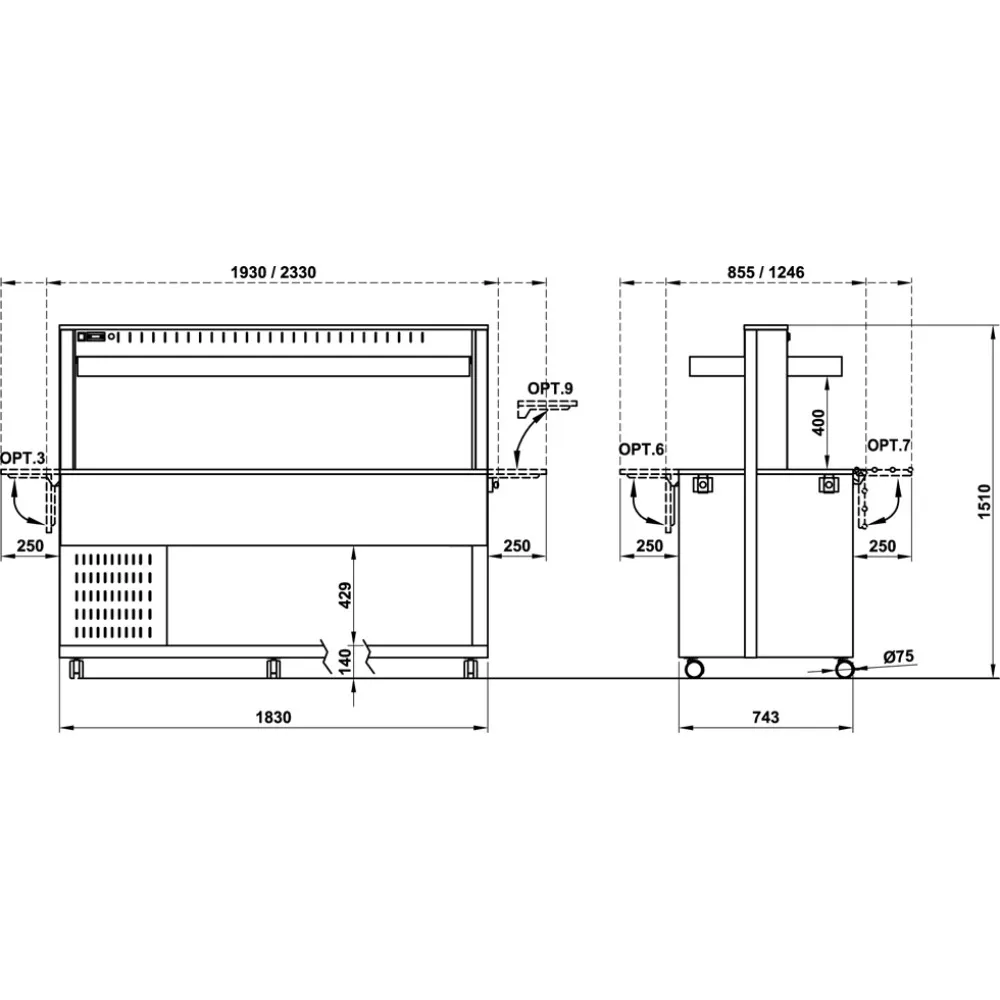 Athena 5-R Cooling Buffet Station