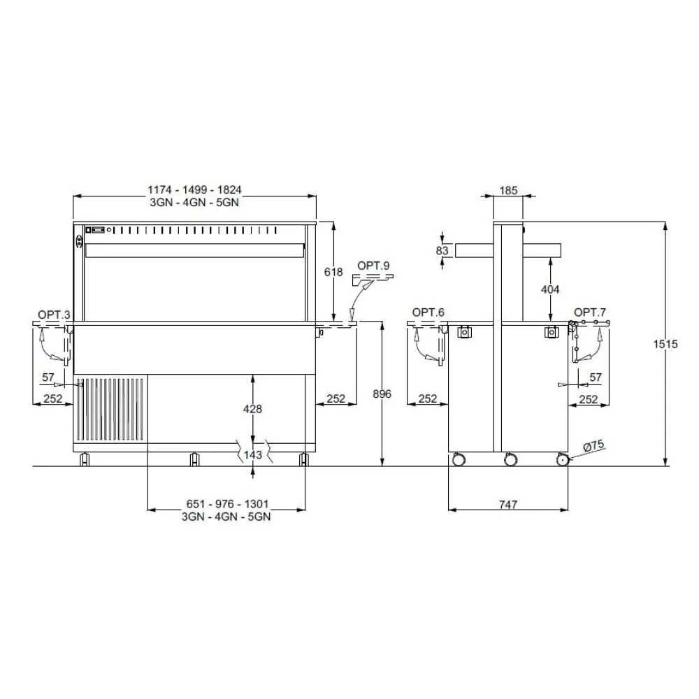 Athena Cold Buffet Unit
