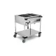Chariot Bain-Marie 2 GN 1/1 INOX de COMPASS
