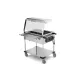Chariot Bain-Marie avec Lampes Halogènes 2 GN
