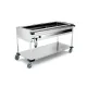 Heavy-Duty Stainless Steel Bain Marie Trolley with Front Controls