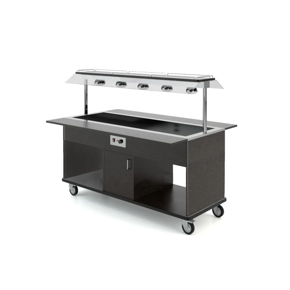 HEKO 5 Infrared Buffet Station with Sneeze Guard
