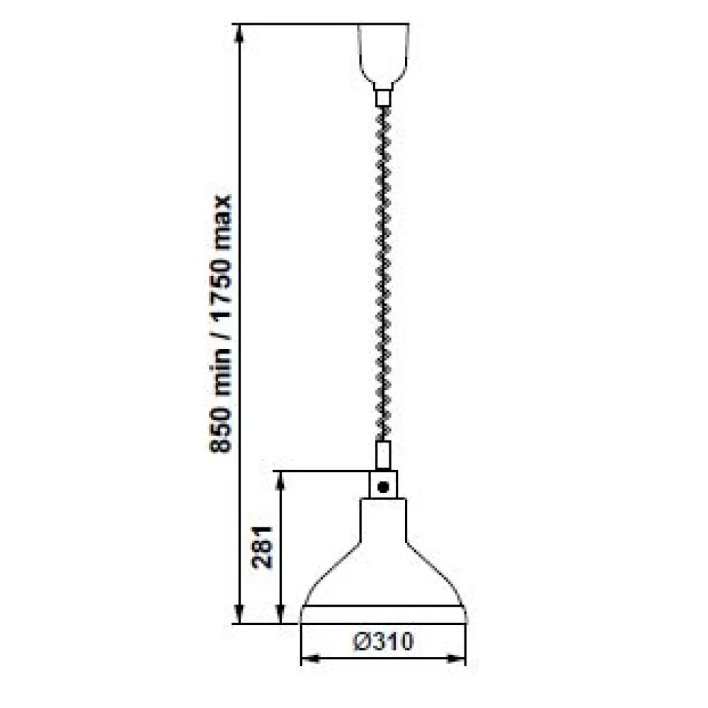 LAMPE CHAUFFANTE INFRAROUGE SUSPENDU HELIOS AIR P3 LAMPE CHAUFFANTE INFRAROUGE SUSPENDU HELIOS AIR P3