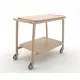 Arianna Solid Wood Serving Cart