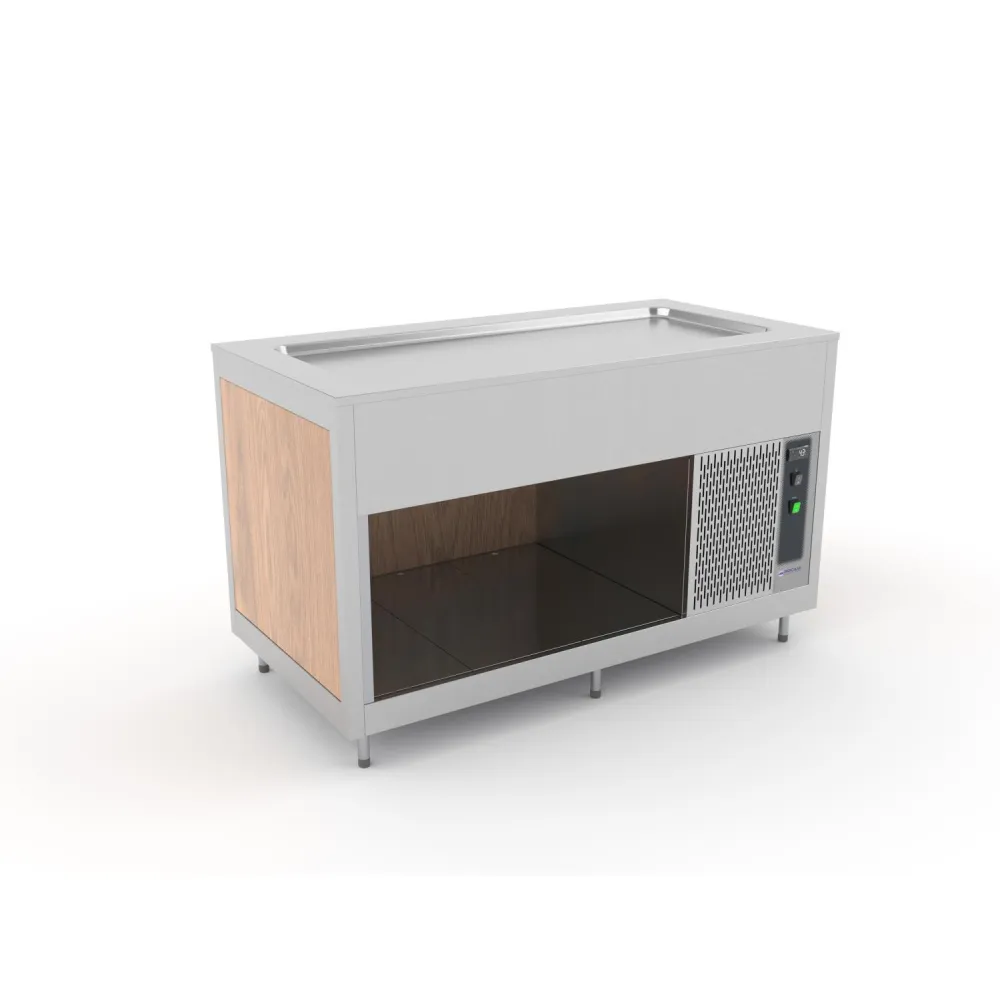 Chic Omnia Refrigerated Buffet with Stainless Steel Top