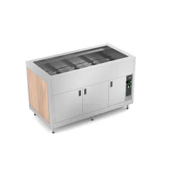 DRY HEATED BUFFET WITH HEATED LOWER COMPARTMENT OMNIA 4 DRY/SC