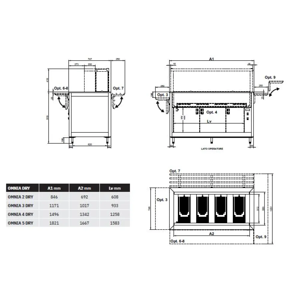 DRY HEATED BUFFET OMNIA 5 DRY