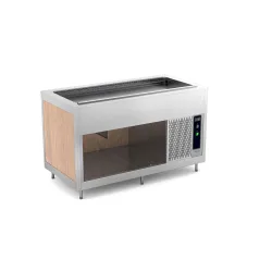 FAN-ASSISTED COLD BUFFET WITH EVAPORATOR OMNIA 5RV-E