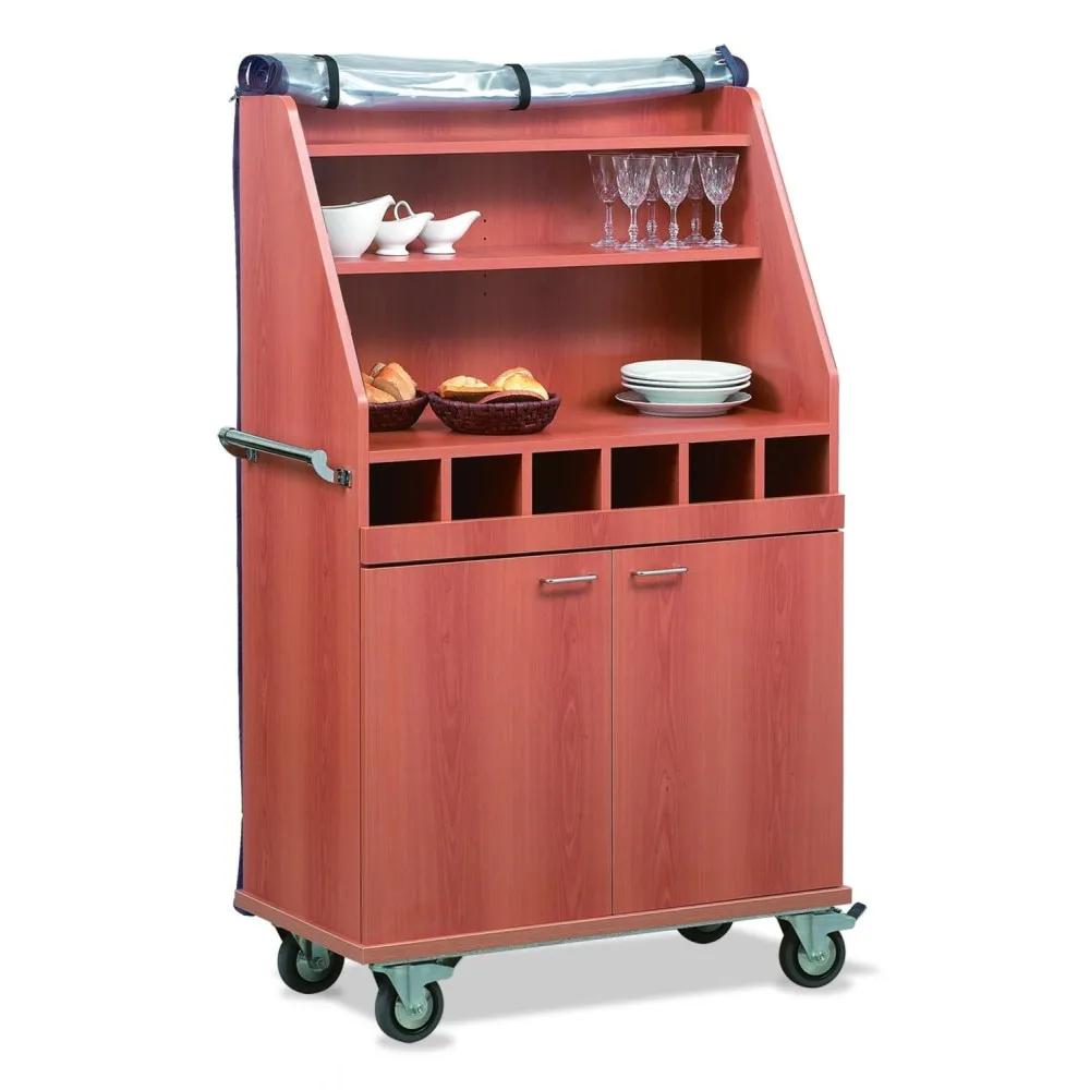 Versatile Waitstaff Station on Castors Perseo A2 B/R