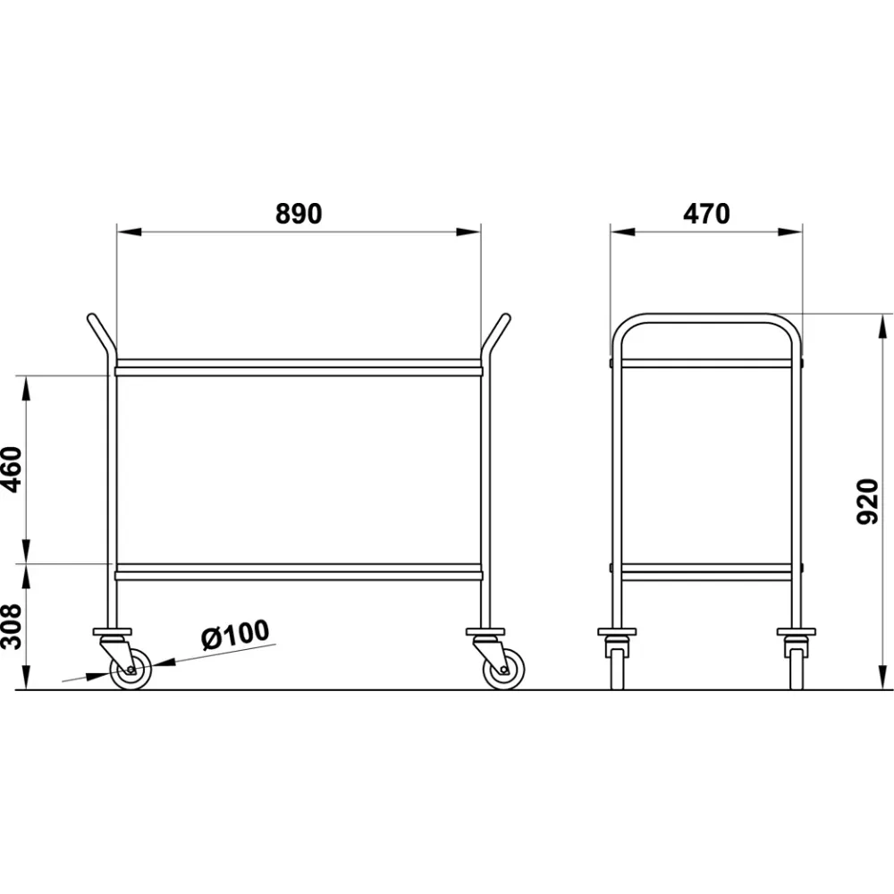 Premium HIRA 500 M2 Service Cart