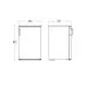 Stylish Refrigerator with Integrated Freezer