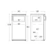Space-Saving Refrigerator with Freezer SKB 182 WE