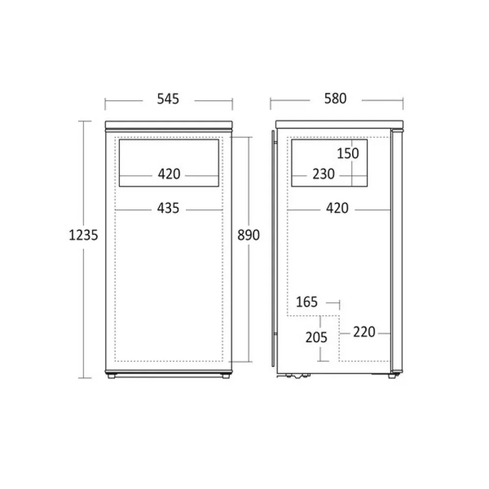 Sleek Refrigerator with Freezer SKB 190 W