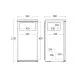 Sleek Refrigerator with Freezer SKB 190 W
