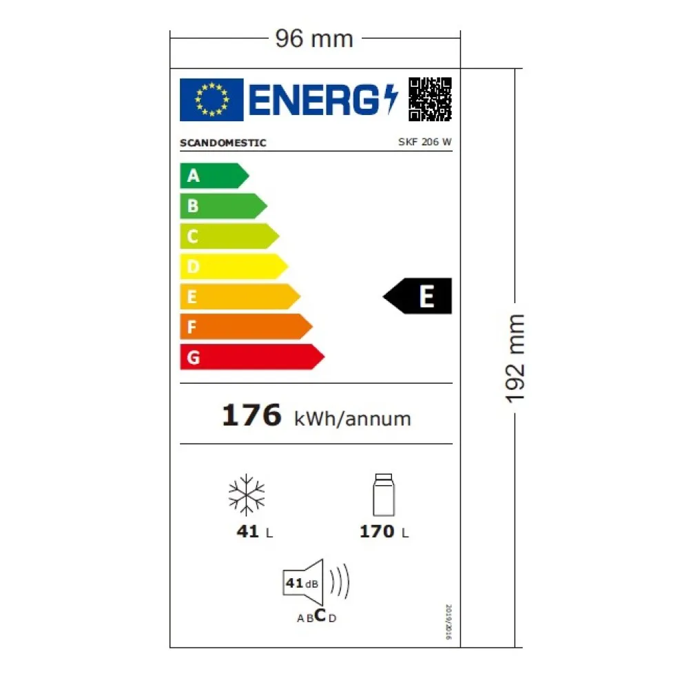 Premium Combi Fridge Freezer SKF 206 W