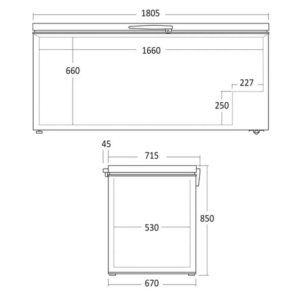Efficient 560L Chest Freezer