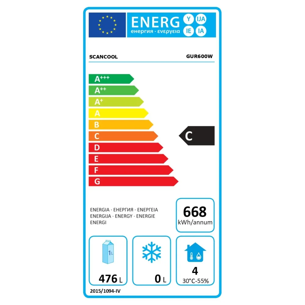 Moderns GUR 600 W Ledusskapis