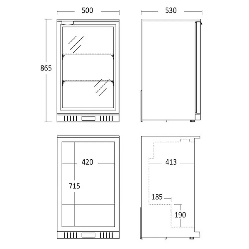 SC 131 HE Mini Bar Fridge