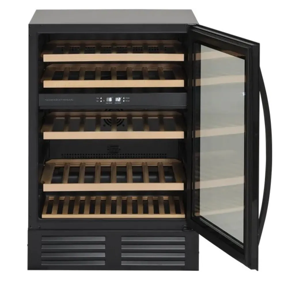 Elegant Wine Cooler SV 85 B with Dual Temperature Zones