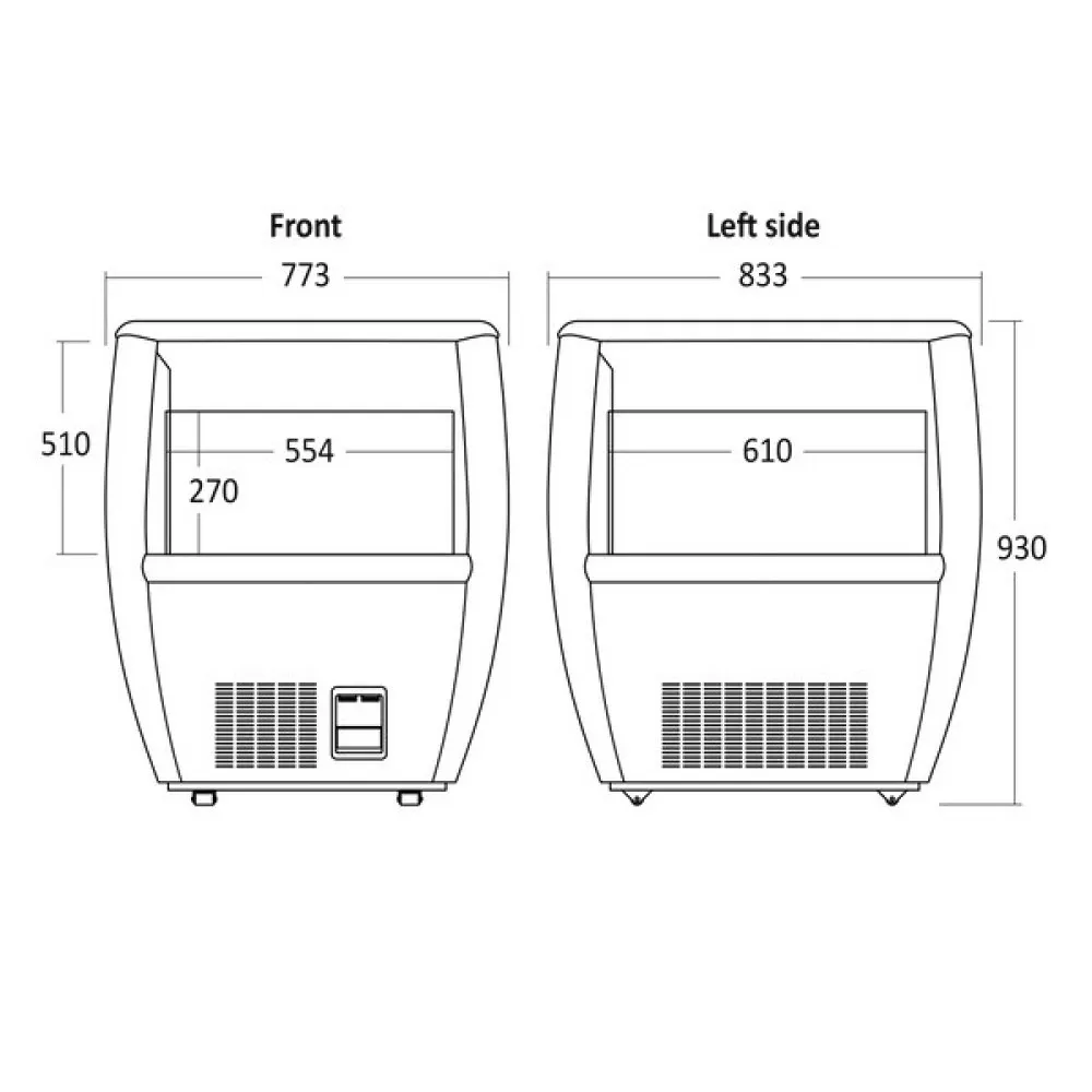 Versatile OTF 87 BE Freezer and Refrigerator