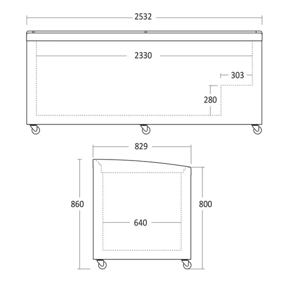 Congélateur Vitrine SIF 900 C