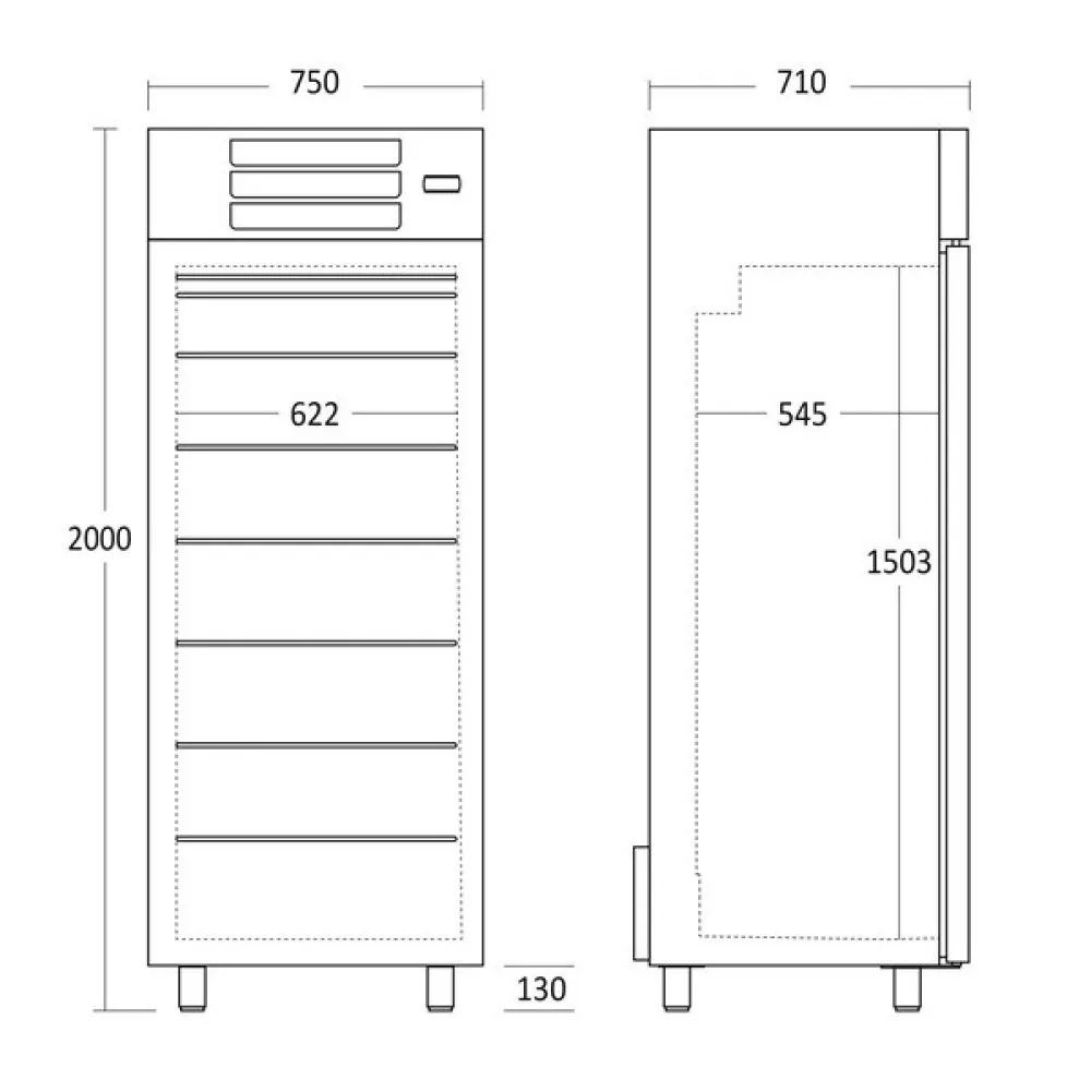 GUF600W Professional Freezer Unit