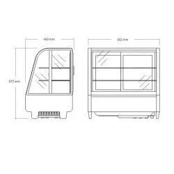 Витрина 70L RTW101BE