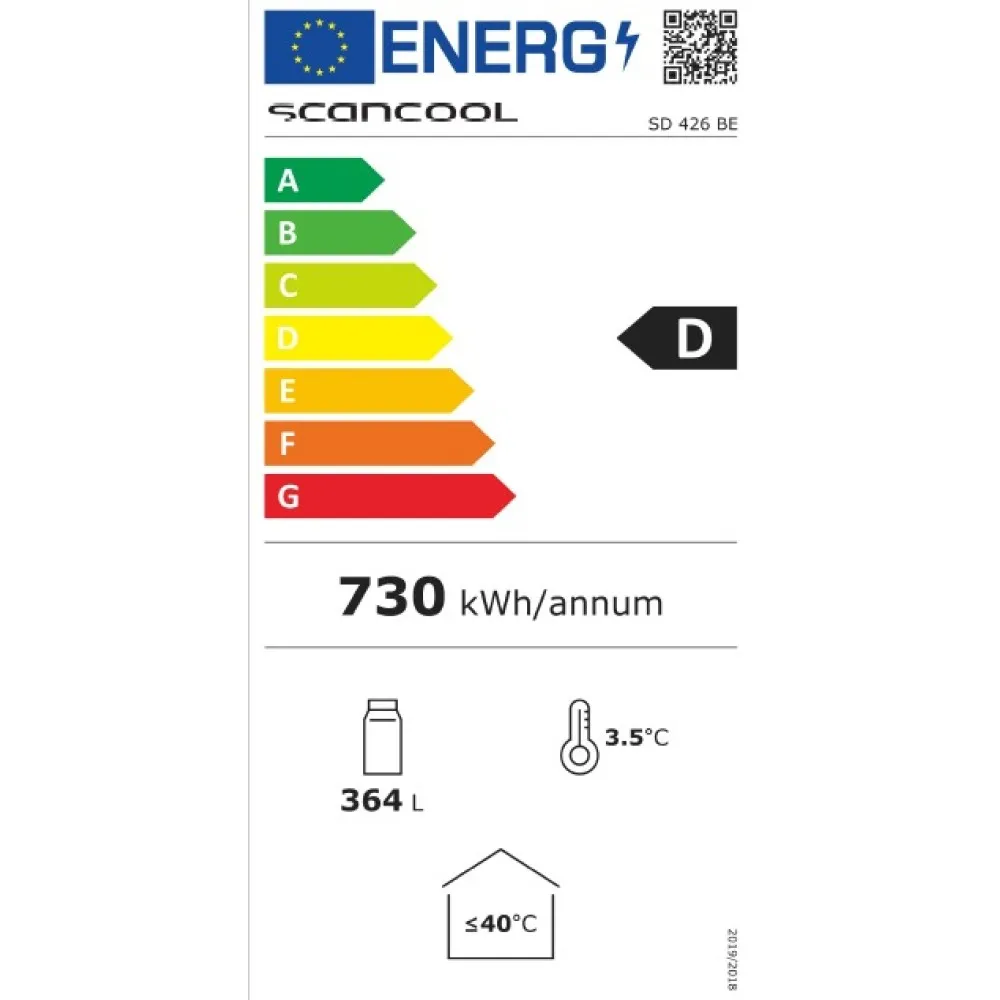 Reklaamijahuti SD426BE - Baarikülmik 364L