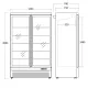 DC1080BB Showcase Refrigerator