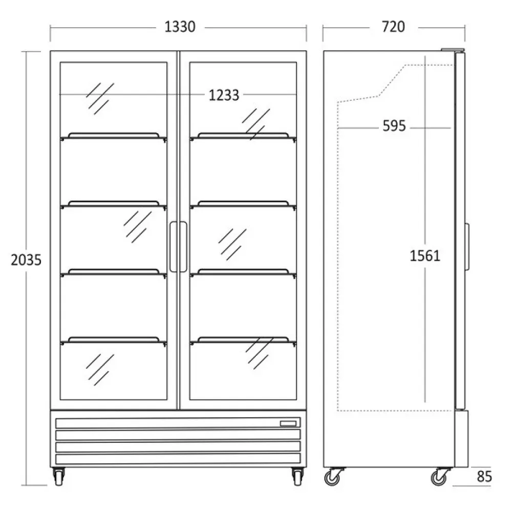 Réfrigérateur Vertical SD 1326 BE