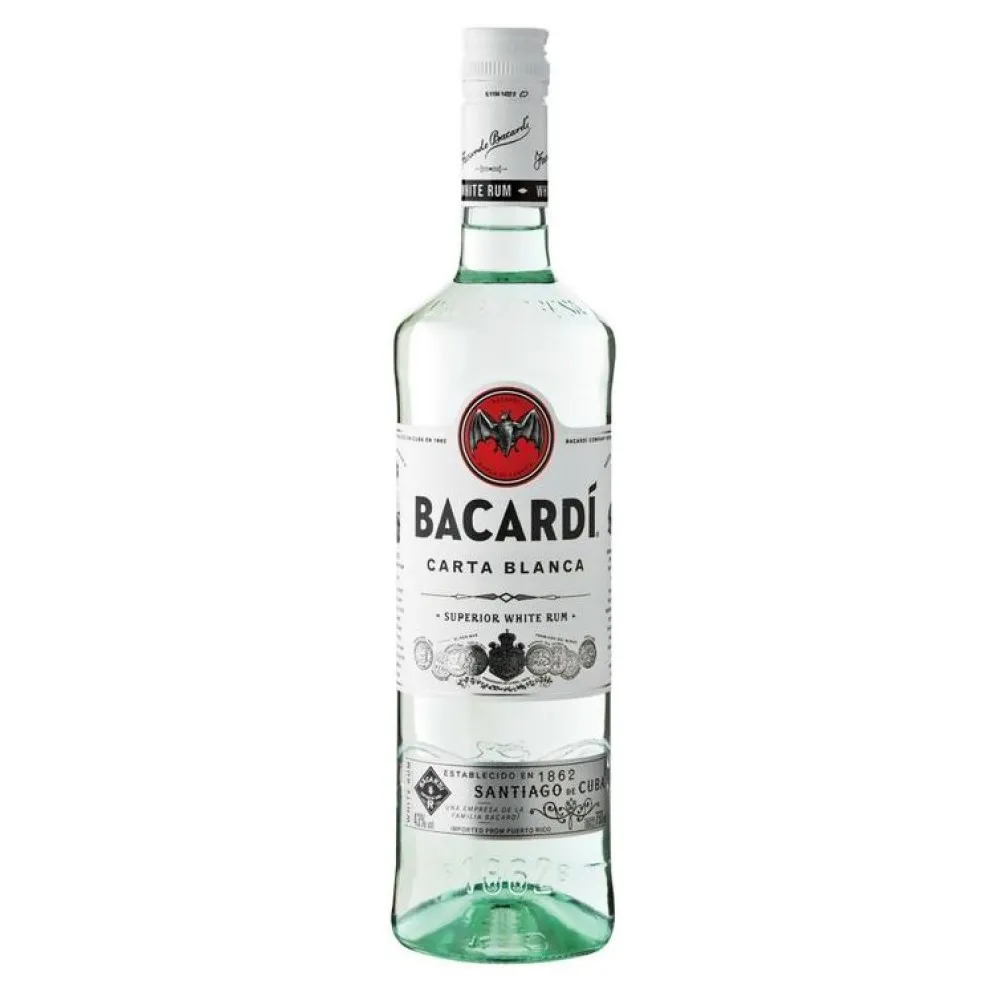 Bacardi Carta Blanca 0.7L - Izsmalcinātais Rums Bacardi Carta Blanca 0.7L - Izsmalcinātais Rums