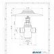 Savaime užsidarantis grindų čiaupas A021