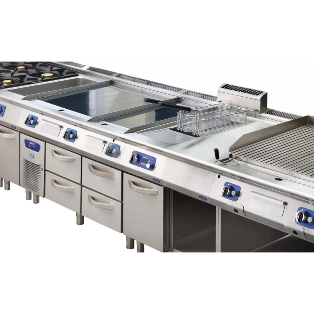 Commercial Gas Fryer with Cold Zone and Digital Controls