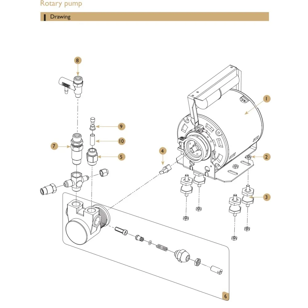 Detailed Technical Blueprint for ExpoBar Carat Coffee Machine Components