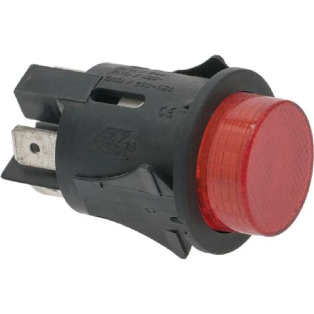 Raudonas Bipoliarinis Mygtukas 16A 250V