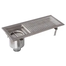 Külgmise sifooniga äravoolukanalid 600 x 300 mm